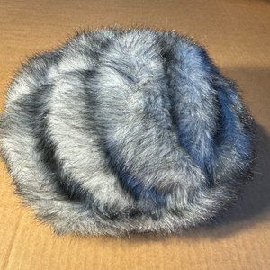 Grey/Silver Faux Fur Hat